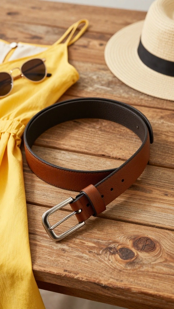 10 Classic Summer Accessories That Will Elevate Your Style Instantly! - 8. Timeless Leather Belt 1