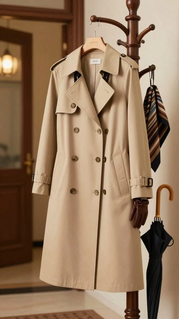 10 Professional Wardrobe Staples Every Office Worker Needs! - 10. Classic Trench Coat 1