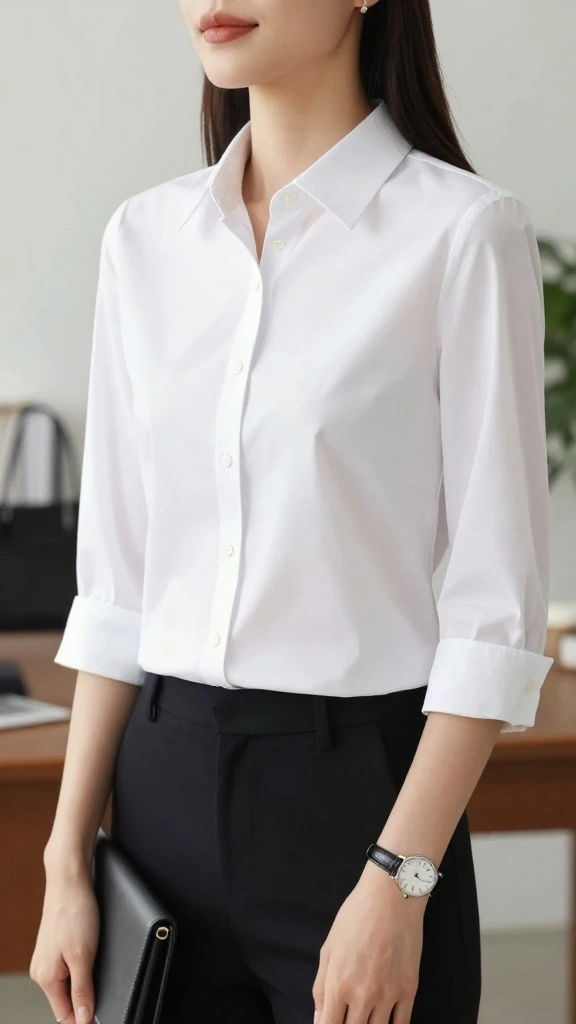 10 Professional Wardrobe Staples Every Office Worker Needs! - 2. Classic Button-Up Shirt 1