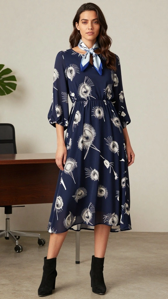 10 Professional Wardrobe Staples Every Office Worker Needs! - 5. Versatile Midi Dress 1
