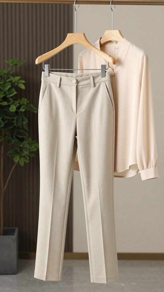 10 Stunning Summer Work Attire Ideas for Curvy Women That Will Turn Heads! - 2. Tailored Trousers with a Twist 1