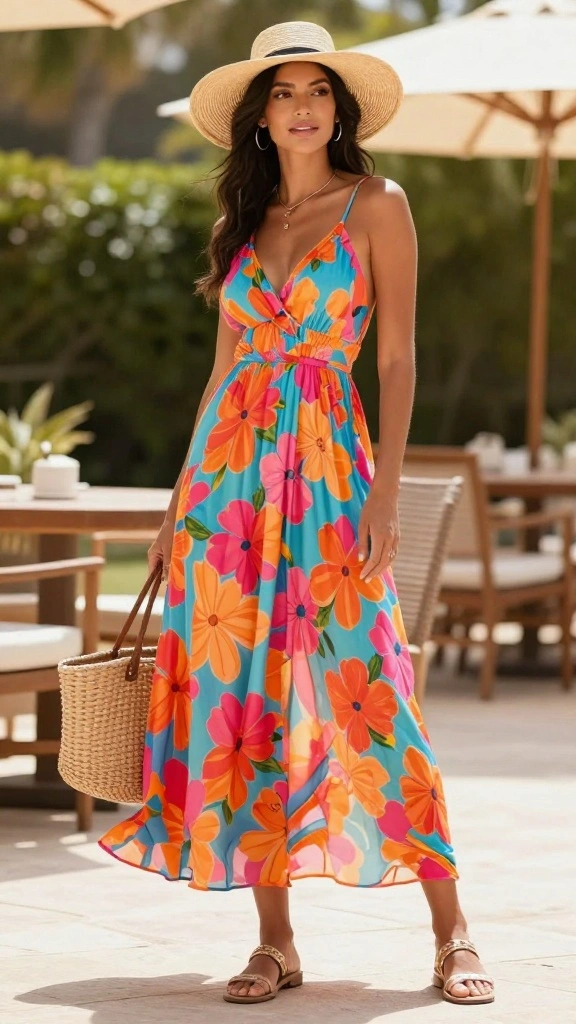 13 Affordable Travel-Friendly Outfits That Look High-End! - 3. Chic Maxi Dress 1
