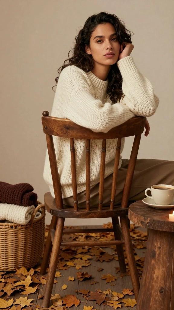 13 Cozy Home Attire Choices That Are Stylish Enough for Guests! - 2. Cozy Knit Sweaters 1