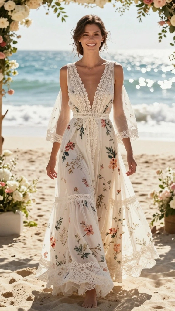 13 Elegant Dress Choices for Weddings That Will Leave Everyone Speechless! - 9. Bohemian Maxi Dress 1