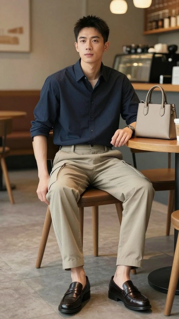 13 Trendsetting Cargo Pants Styles You Need to Try Right Now! - 12. Chino Cargo Pants 1