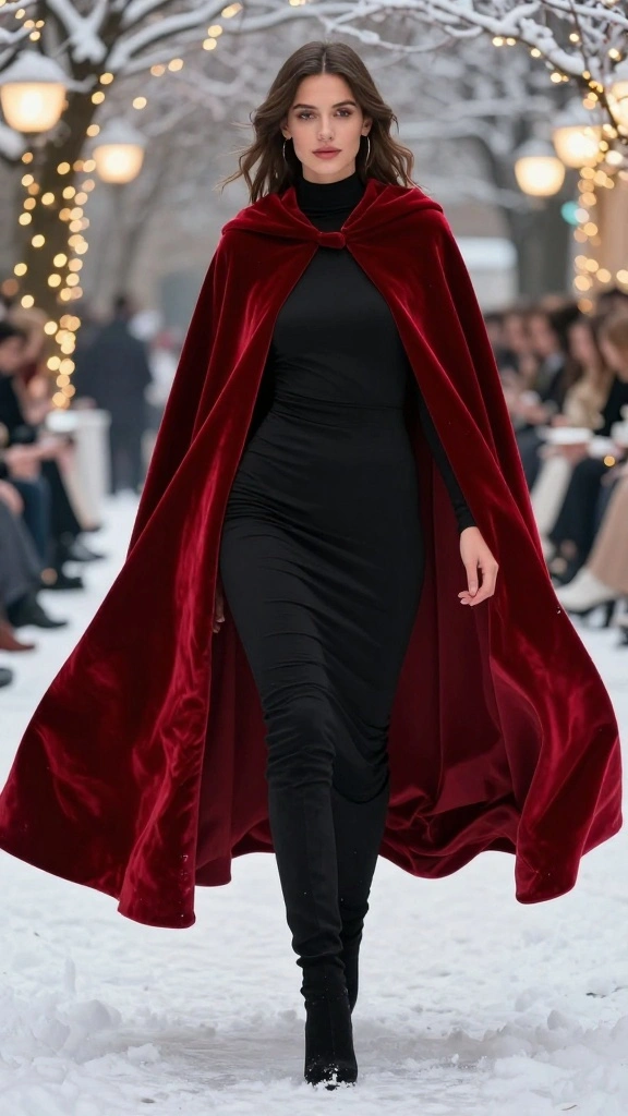 13 Versatile Outerwear Styles That Will Elevate Your Wardrobe Instantly! - 3. Statement Cape 1