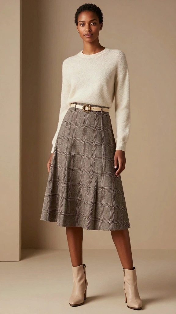14 Cozy Winter Wardrobe Essentials: Skirts and Knits That Never Go Out of Style! - 2. A-Line Skirt 1