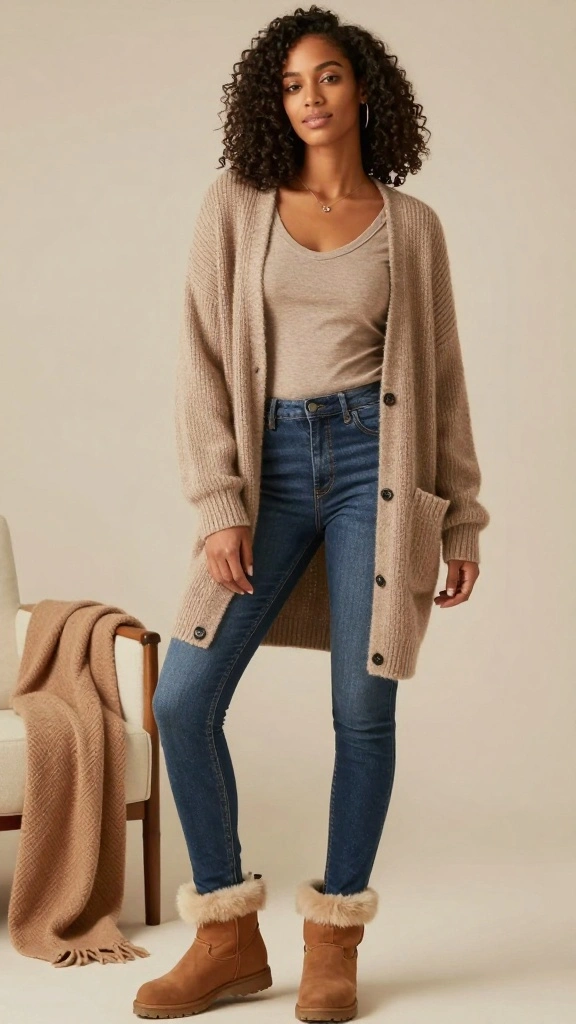 14 Cozy Winter Wardrobe Essentials: Skirts and Knits That Never Go Out of Style! - 3. Oversized Cardigan 1