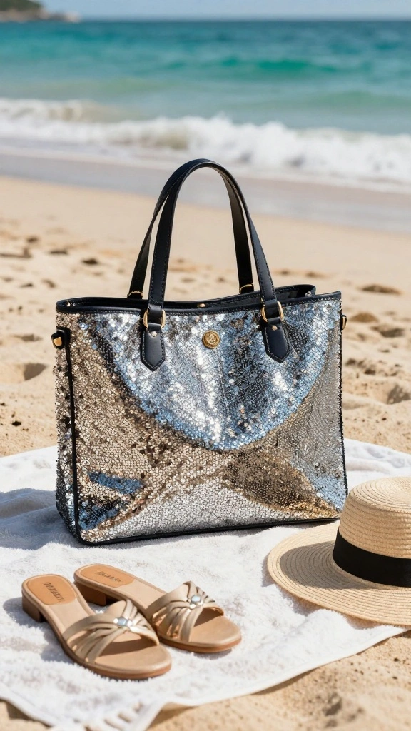 14 Fashionable Beach Bags You Need for Your Next Sun-Filled Adventure! - 10. The Glamorous Beach Bag 1