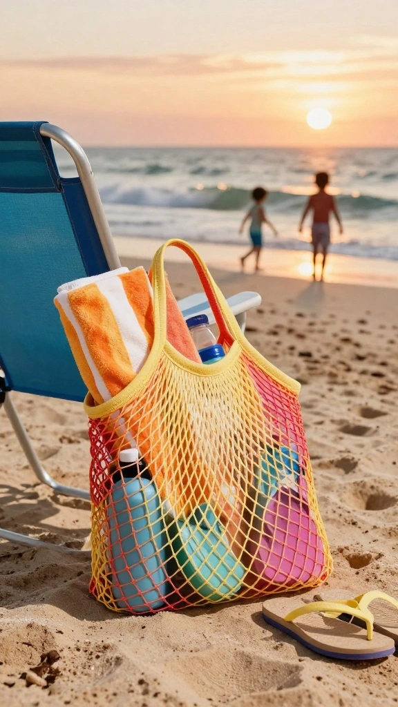 14 Fashionable Beach Bags You Need for Your Next Sun-Filled Adventure! - 9. The Fun Mesh Bag 1