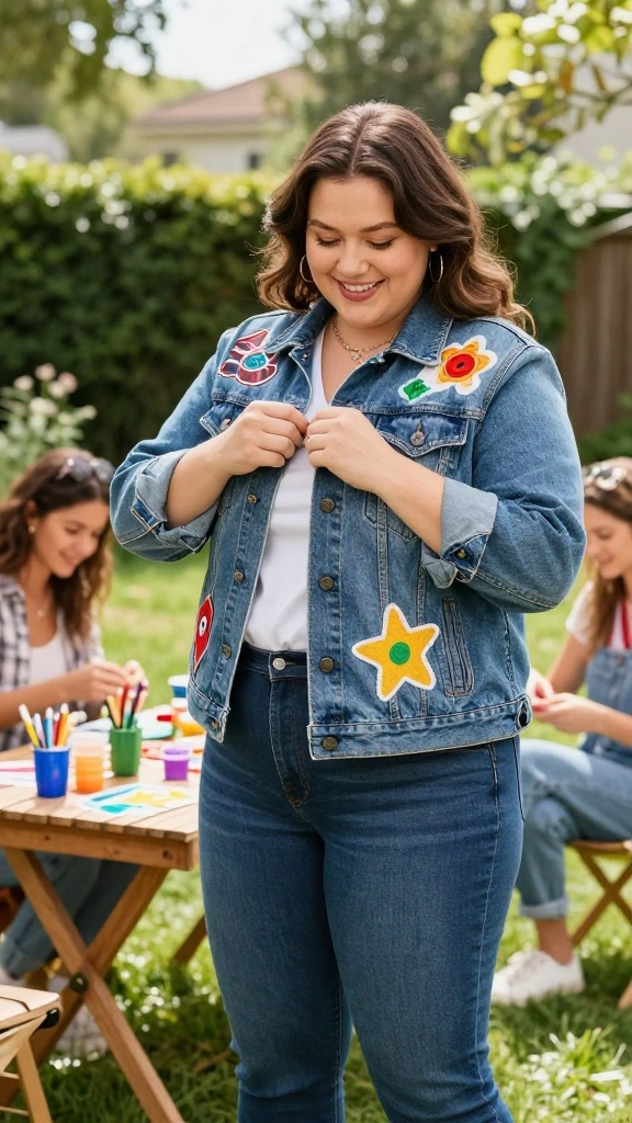 14 Must-Have Plus Size Denim Looks for Hot Summer Days (Wait Until You See #1!) - 14. DIY Denim Customization 1