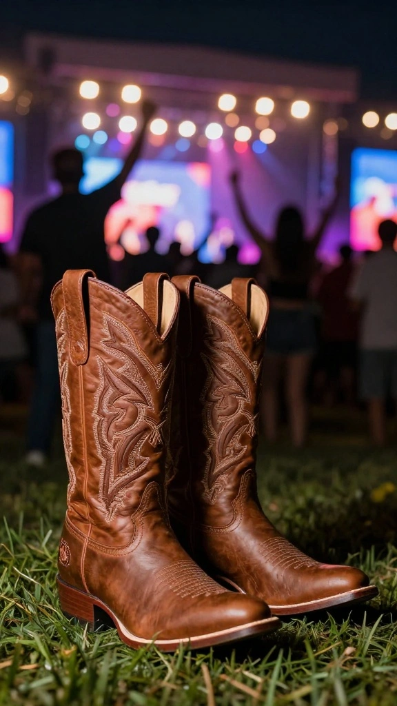 15 Chic Western Wear Picks for Concerts That Dominate the Style Game! - 3. Cowboy Boots 1