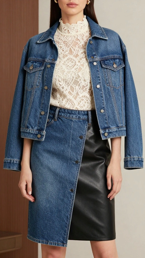 15 Denim Fashion Secrets to Style Your Sets Like a Fashionista! - 12. The Power of Contrast 1
