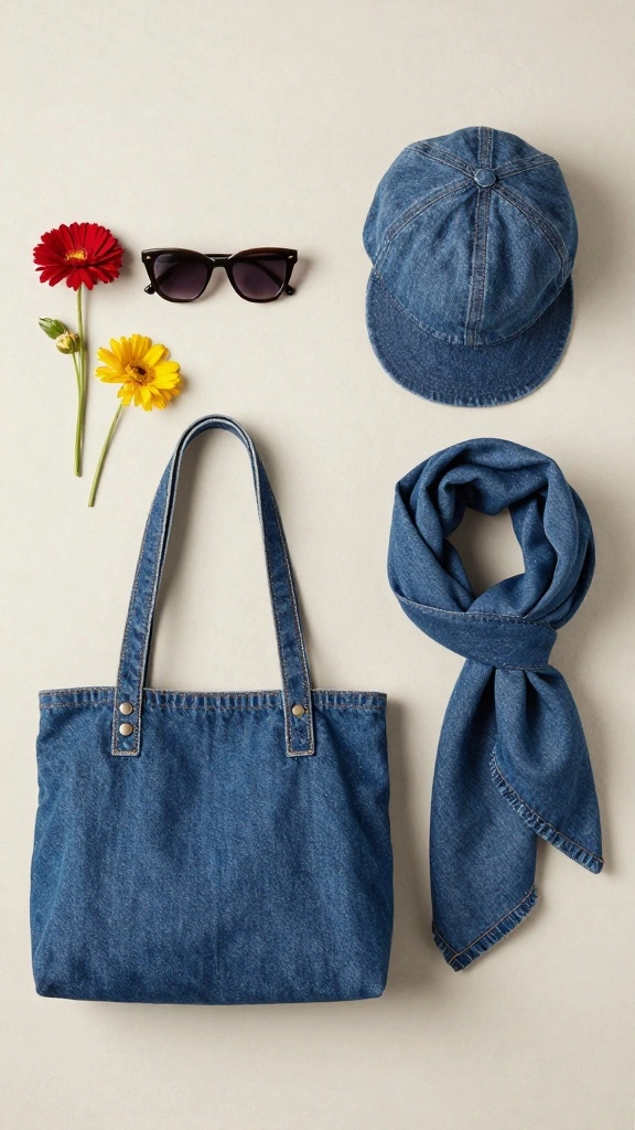 15 Denim Fashion Secrets to Style Your Sets Like a Fashionista! - 8. Experiment with Denim Accessories 1