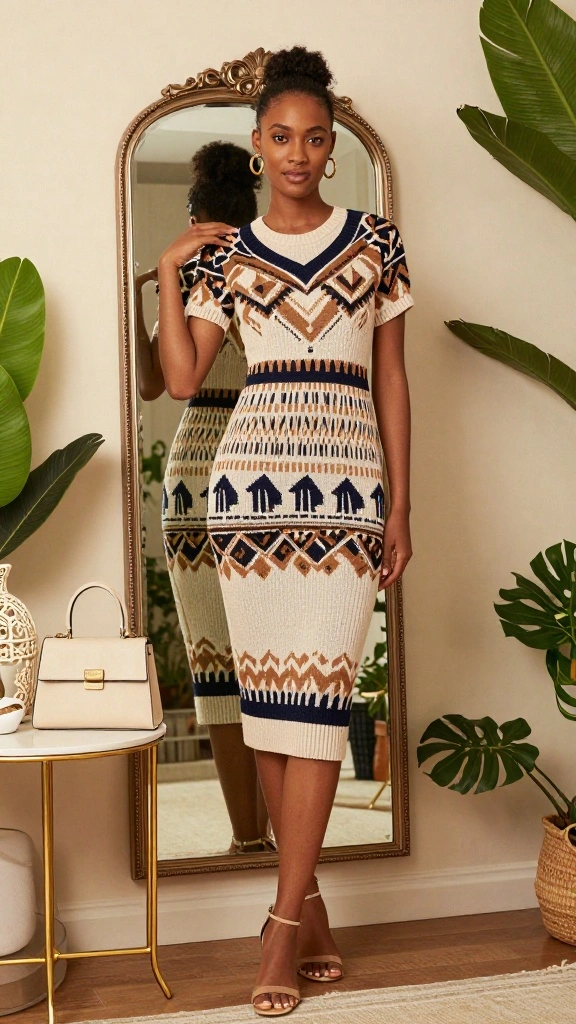 15 Elegant Knitwear Pieces to Elevate Your Cruise Fashion Game! - 5. Stylish Knit Dress 1