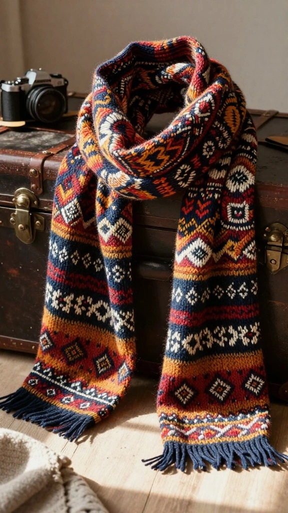 15 Elegant Knitwear Pieces to Elevate Your Cruise Fashion Game! - 7. Versatile Knit Scarf 1