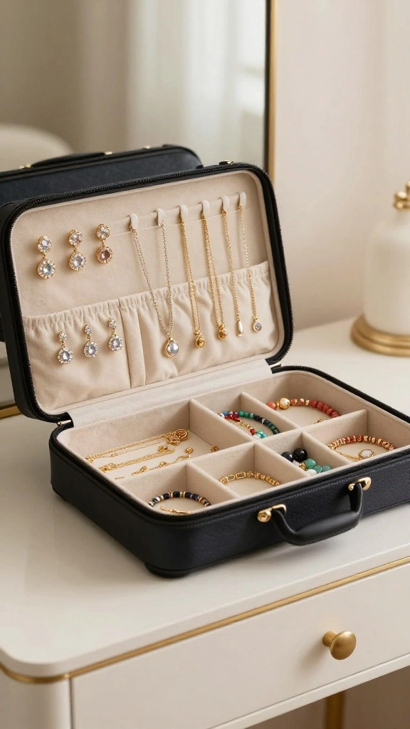 15 Lightweight Travel Accessories You’ll Be Glad You Packed! - 10. Travel Jewelry Organizer 1