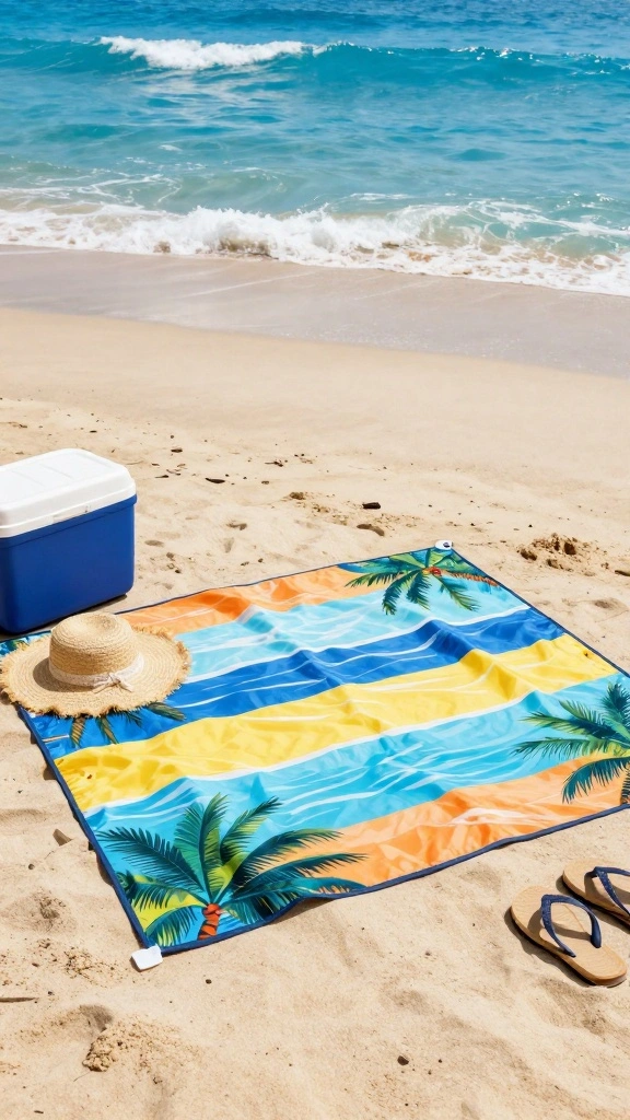 15 Lightweight Travel Accessories You’ll Be Glad You Packed! - 12. Lightweight Beach Blanket 1