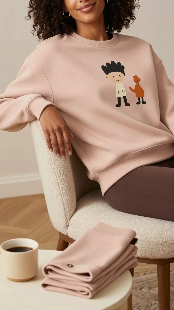 15 Nursing-Friendly Postpartum Outfits You’ll Wear on Repeat - 9. Stylish Sweatshirt 1