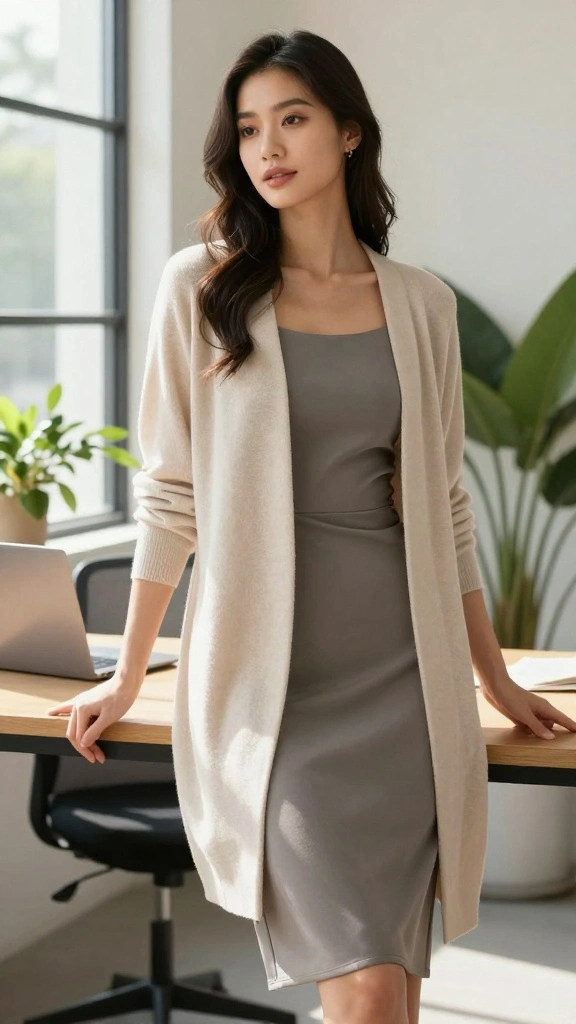 15 Professional Summer Outfits Without Blazers That Will Turn Heads! - 7. Lightweight Cardigans 1