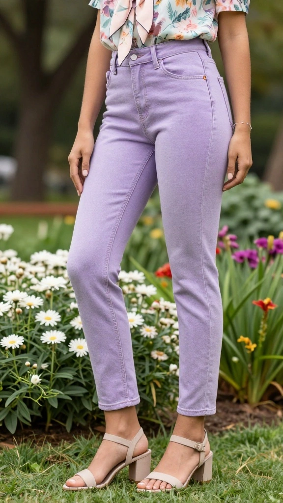 15 Stunning Bold Denim Colors You Need in Your Closet Right Now (Warning: #4 Is a Game Changer!) - 3. Lavender Dreams: Soft Yet Bold 1