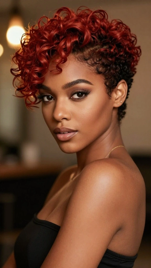 15 Unique Vibrant Hair Shades to Rock in 2026 - Get Inspired! - 1. Fiery Red Curls 1