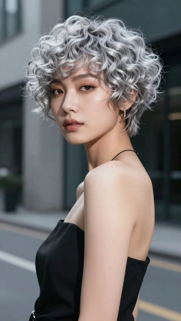 15 Unique Vibrant Hair Shades to Rock in 2026 - Get Inspired! - 12. Icy Silver 1