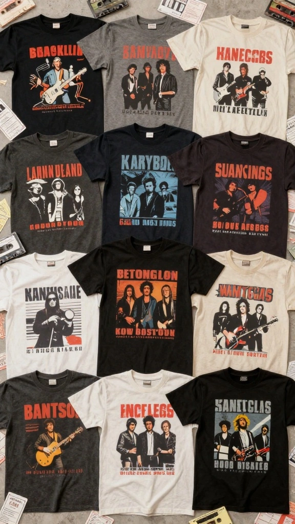 15 Vintage Grunge Looks That Are So Hot Right Now (You Won't Believe #5!) - 3. Band Tees: The Heart of Grunge 1