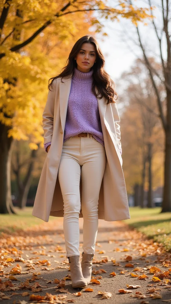 16 Color Palettes for Fall Outfits That Will Inspire Your Next Look! - 14. Soft Lavender and Cream 1