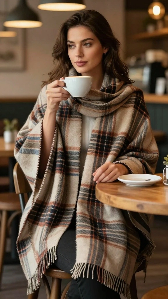 16 Cozy Winter Accessories That Will Complete Your Outfit Ideas Instantly! - 10. Blanket Scarf 1