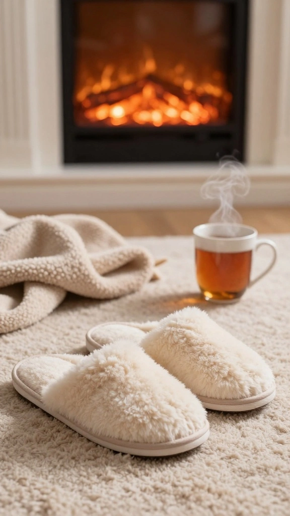 16 Cozy Winter Accessories That Will Complete Your Outfit Ideas Instantly! - 7. Fuzzy Slippers 1