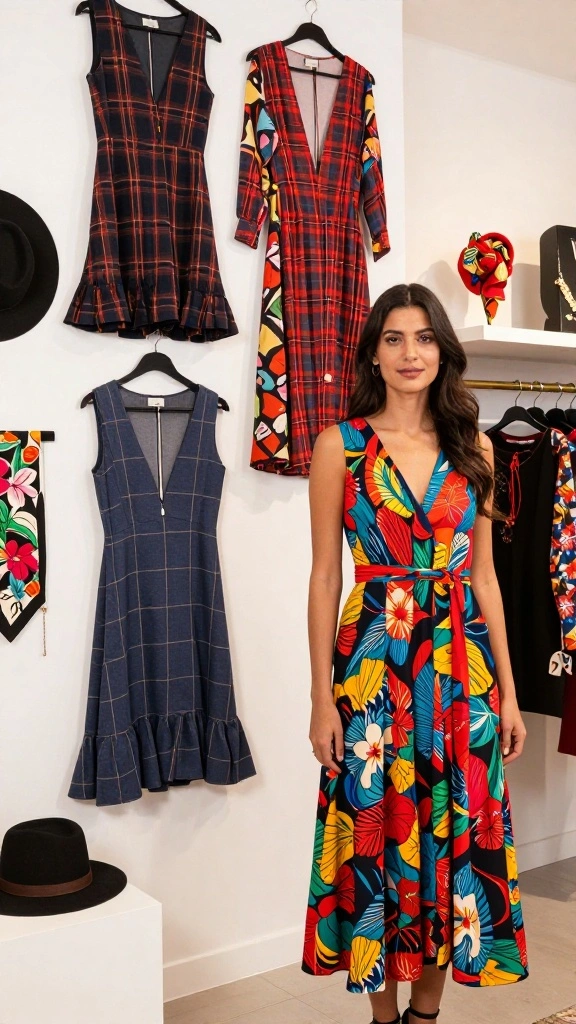 16 Fashion-Forward Winter Dress Trends You Can't Afford to Miss! - 4. Bold Patterns and Prints 1