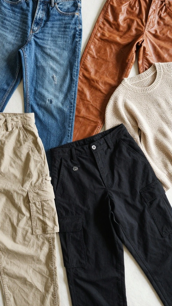 16 Styling Tips for Cargos That Will Change Your Fashion Game Forever! - 10. Mix and Match Textures 1