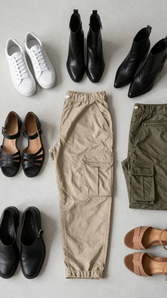 16 Styling Tips for Cargos That Will Change Your Fashion Game Forever! - 3. Footwear Matters 1