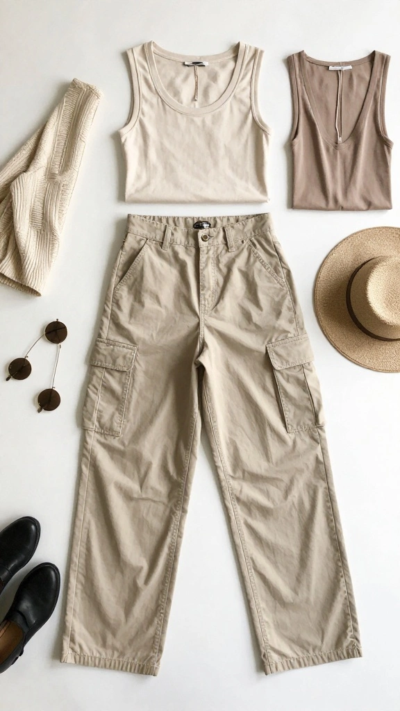 16 Styling Tips for Cargos That Will Change Your Fashion Game Forever! - 7. Opt for Neutral Tones 1