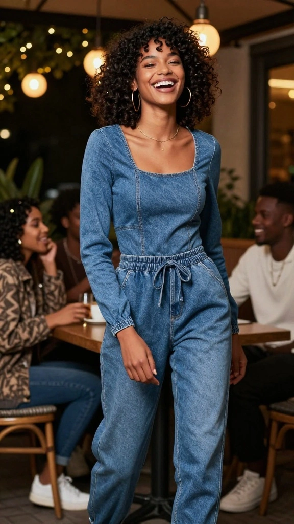 16 Stylish Jeans That Will Elevate Your Night Out Game! - 10. Denim Joggers 1