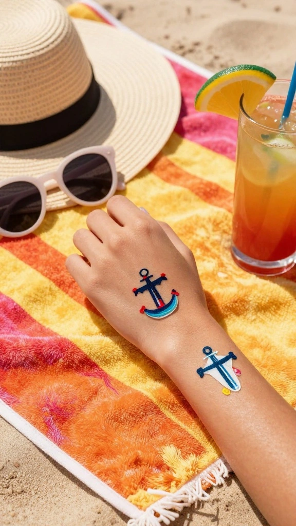 16 Summer Accessories for Cruise Style That Will Make You Shine! - 13. Fun Temporary Tattoos 1