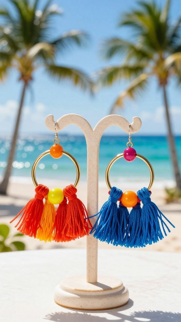 16 Summer Accessories for Cruise Style That Will Make You Shine! - 9. Colorful Statement Earrings 1