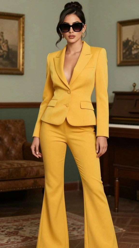17 Best Women’s Suits for Weddings, Interviews, and Events (By Occasion) - 10. Vintage Vibes: Throwback Events 1
