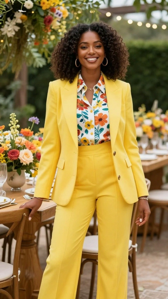 17 Best Women’s Suits for Weddings, Interviews, and Events (By Occasion) - 5. Fun and Flirty: Summer Weddings 1
