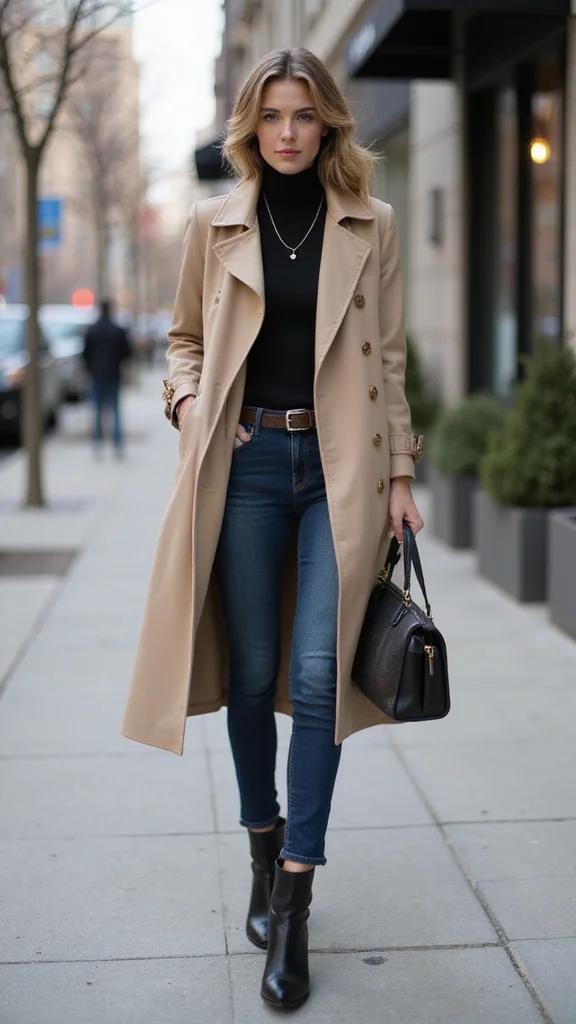 17 Chic Seasonal Outfit Combos That Will Turn Heads (You Won't Believe What’s #22!) - 8. Classic Trench Elegance 1