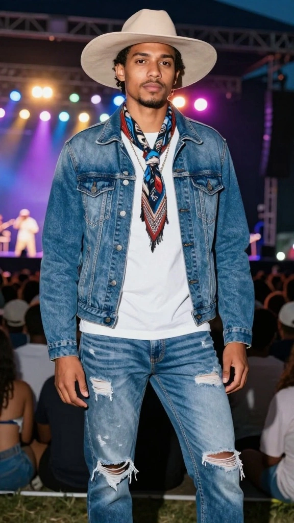 17 Denim Jacket Styles to Rock at Your Next Concert - 1. Classic Blue Denim 1
