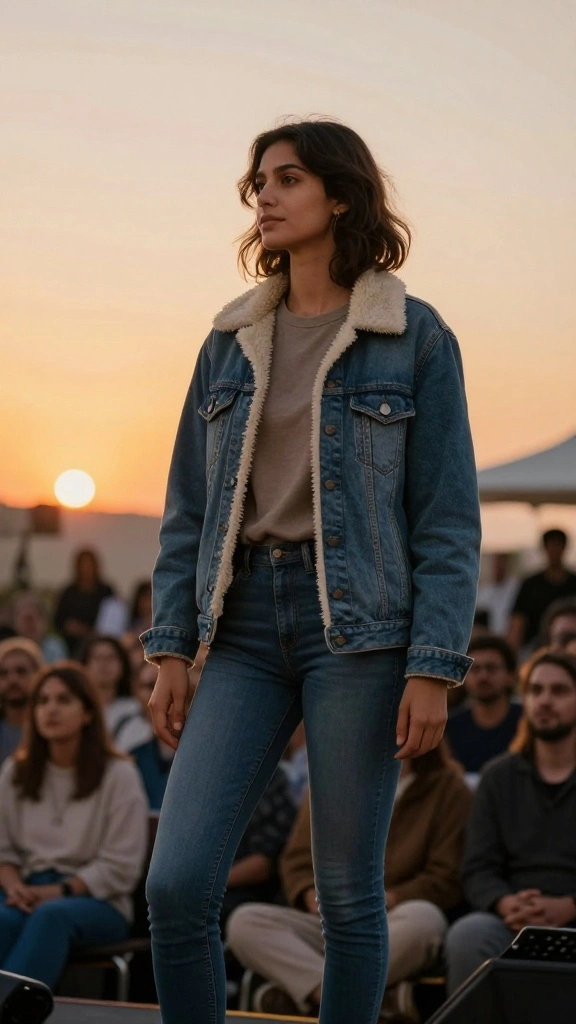 17 Denim Jacket Styles to Rock at Your Next Concert - 10. Jacket with Shearling Lining 1