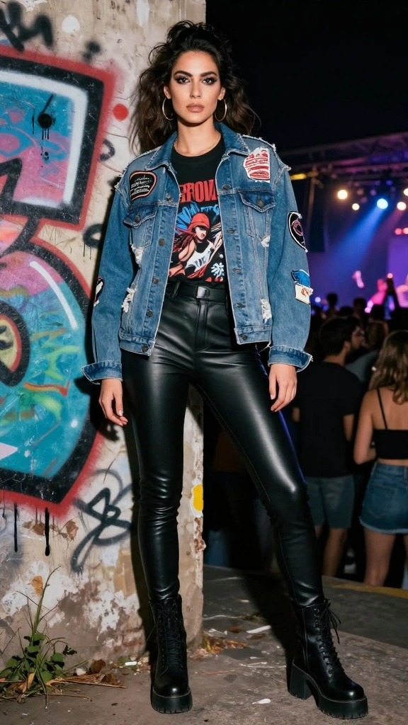 17 Denim Jacket Styles to Rock at Your Next Concert - 2. Distressed Denim Jacket 1