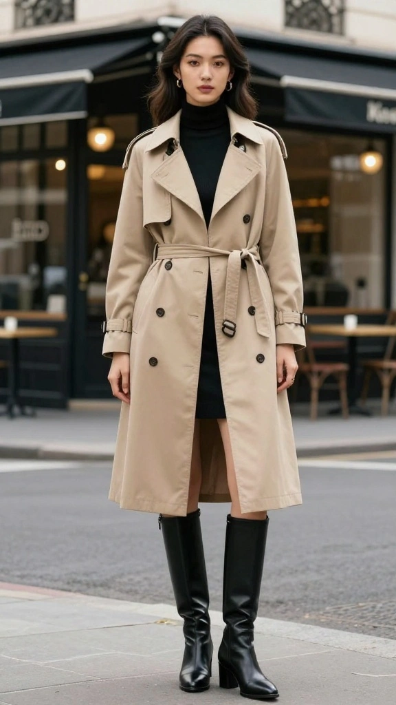 17 Fashion Staples: The Best Outerwear to Pair with Your Favorite Dresses! - 1. Classic Trench Coat 1