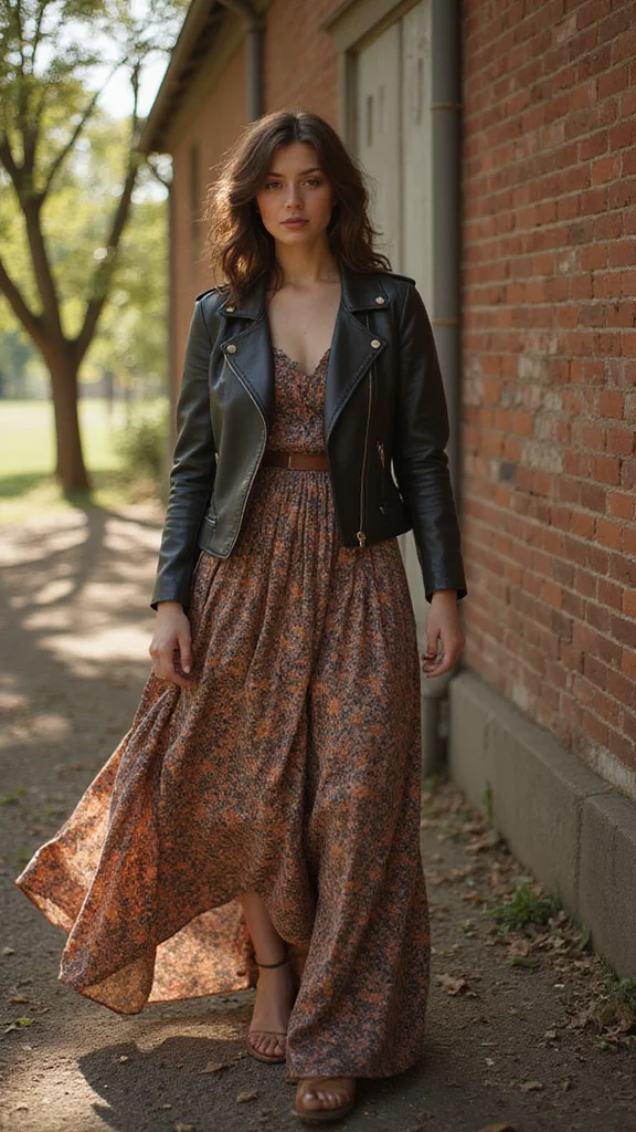 17 Fashion Staples: The Best Outerwear to Pair with Your Favorite Dresses! - 9. Vintage Leather Jacket 1