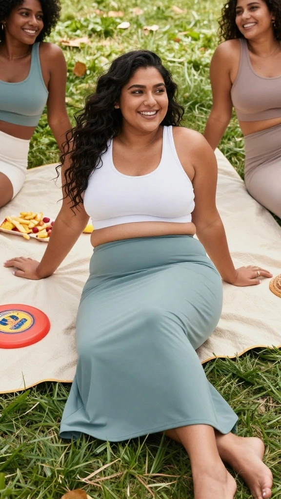 17 Flattering Plus Size Maxi Skirts Perfect for Any Occasion - 10. Athleisure Maxi Skirts: Comfort Meets Style 1