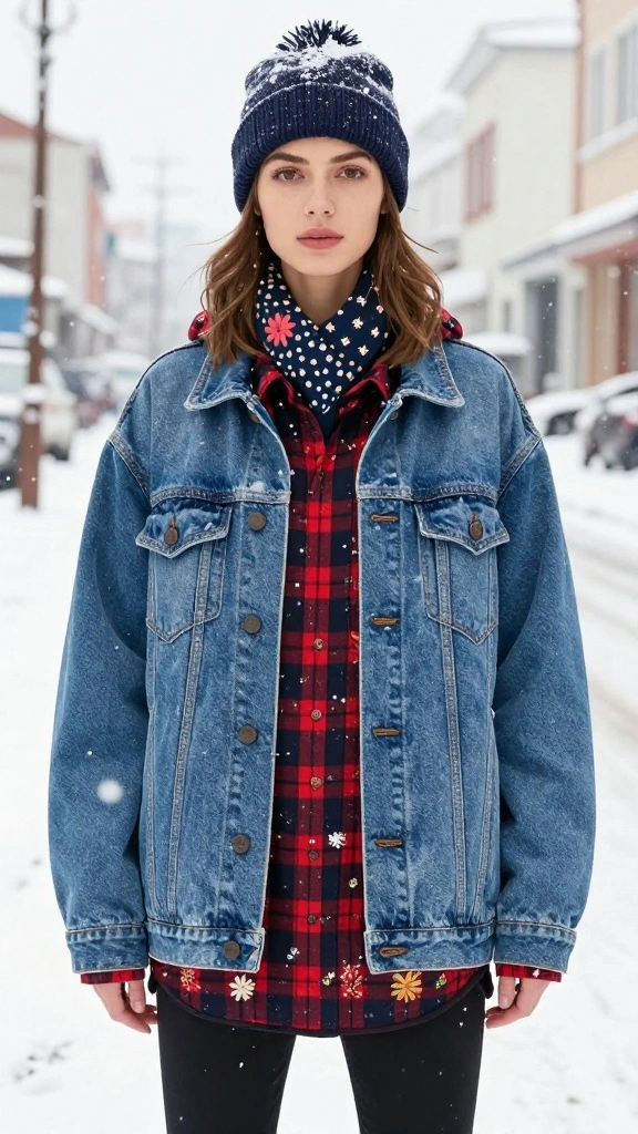 17 Must-Know Seasonal Denim Fashion Tips to Elevate Your Style Game! - 3. Go Bold with Patterns 1