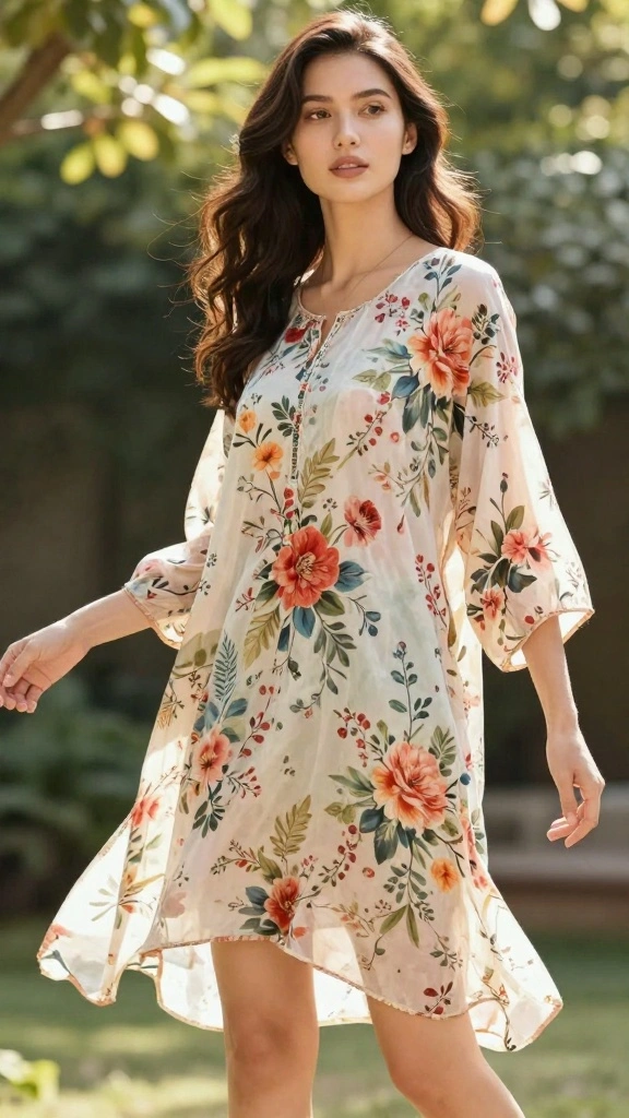 18 Affordable Nursing Tops That Are Too Cute to Pass Up (Especially #3!) - 1. Breezy Floral Tunic 1