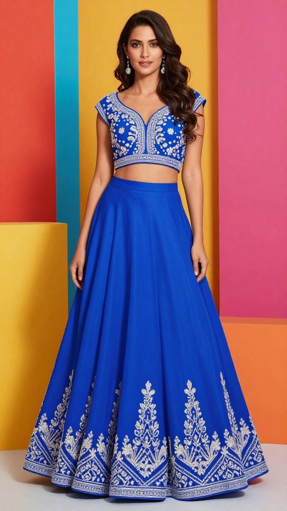 18 Breathtaking Bridal Lehenga Inspirations to Elevate Your Wedding Day! - 16. Bright and Bold: Eye-Popping Colors 1